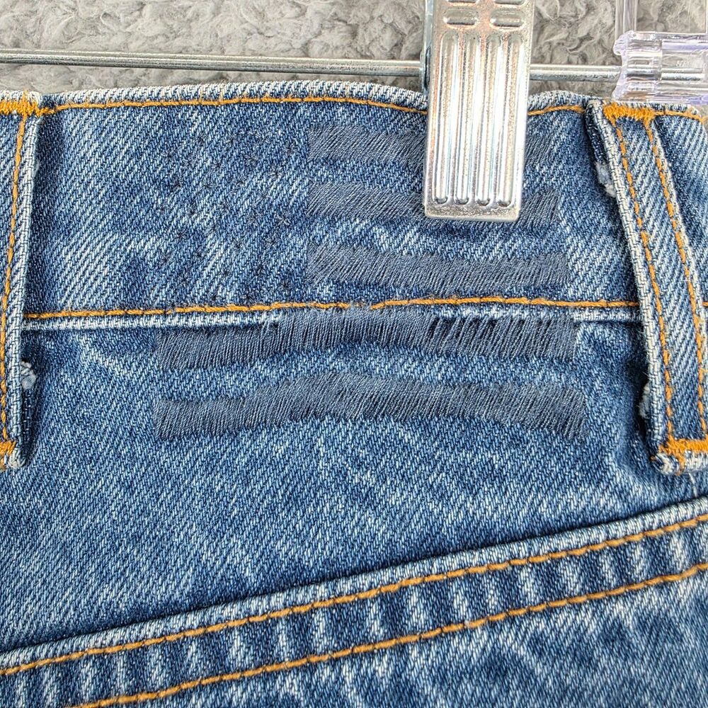Revice Denim Jeans Yin Yang Crops Size 28 Tokyo Wash Two Tone Blue Zip Detail - Picture 10 of 15